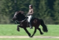 Vonarneisti frá Lynghaga und Silvia beim Training, März 2011
