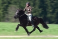Vonarneisti frá Lynghaga und Silvia beim Training, März 2011